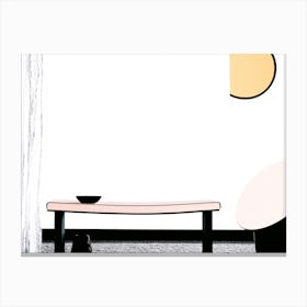 Table And A Chair Canvas Print