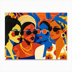 Women In Sunglasses 1 Canvas Print