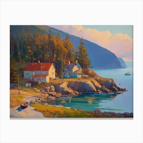 House By The Sea Canvas Print