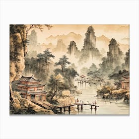 Chinese Landscape 4 Canvas Print