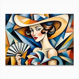 Hat And Fan 5 Canvas Print