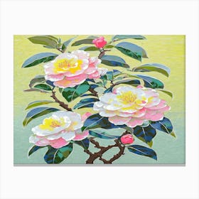 Camellia Painting 4 Canvas Print