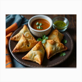 Triangle Samosas Canvas Print