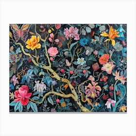 Contemporary Artwork Inspired By William Morris 10 Canvas Print