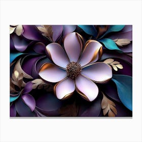 Purple Flower 1 Canvas Print