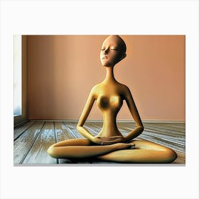 Meditating Woman 1 Canvas Print