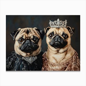 Regal Pug 8 Canvas Print