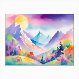 Mountain landscapes 2 Canvas Print