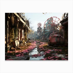 City Full Of Flowers Canvas Print