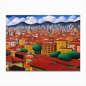 Bogota Cityscape Canvas Print