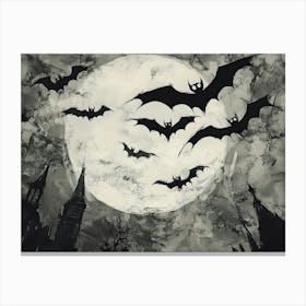 Bats In The Sky 11 Canvas Print