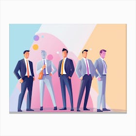 Group Of Businessmen 7 Canvas Print