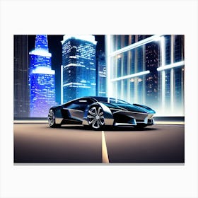 Futuristic Sports Car 6 Canvas Print