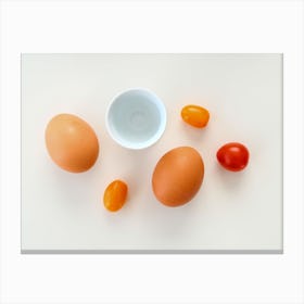 Eggs And Tomatoes Canvas Print