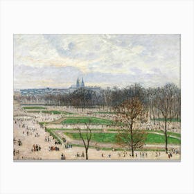 The Garden Of The Tuileries On A Winter Afternoon (1899), Camille Pissarro 1 Canvas Print