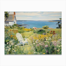 The Coast Blooming Lawn - expressionism Canvas Print