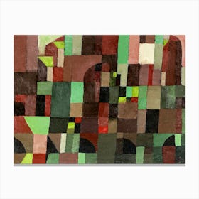 Red And Green Architecture (1922), Paul Klee Canvas Print
