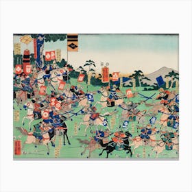 Kawanakajima No Kassen; Utagawa Kuniyoshi Canvas Print