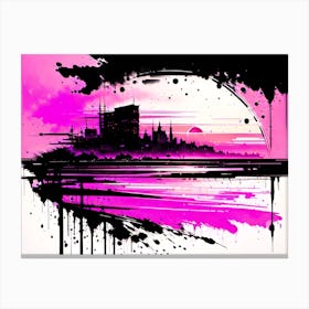 Pink City Canvas Print