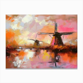 Abstract windmills 1 Canvas Print