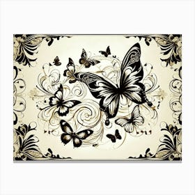 Butterfly Pattern Canvas Print