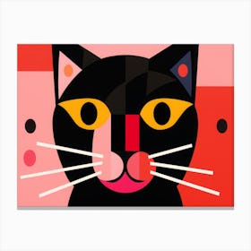 Cat Face Canvas Print