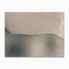Abstract sand pattern in neutral tones - beige beach nature and travelphotography by Christa Stroo Photography Canvas Print