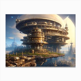 Futuristic City 16 Canvas Print