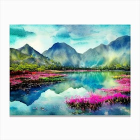 Blooming Reflections  Canvas Print