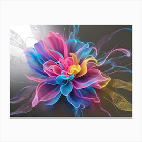 Flower Wallpaper Canvas Print