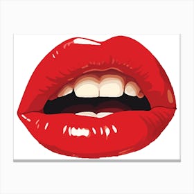 Red Lips Canvas Print