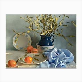 Still Life With Oranges Canvas Print