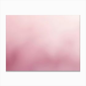 Soft Pink Blurred Background Canvas Print