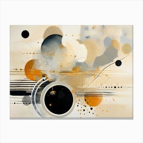 Earthy tone modern abstract art Canvas Print