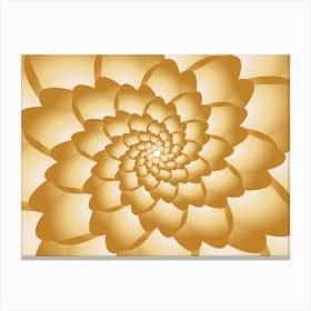Flower Swirl Pattern Canvas Print
