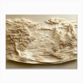 3d Beautiful Chinese Landscape Canvas Print