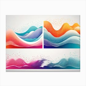 Abstract Waves Canvas Print