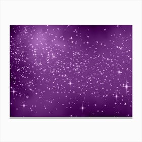 Vivid Violet Shining Star Background Canvas Print