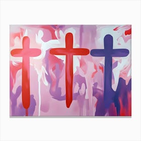 Three Crosses Canvas Print