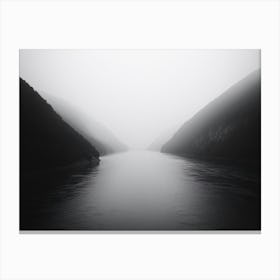 Foggy River Canvas Print