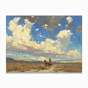 Cowboys In The West 1 Canvas Print