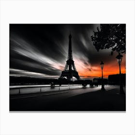 Sunset In Paris 8 Canvas Print