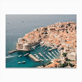 View Of Old Town Dubrovnik Canvas Print