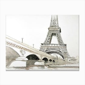 Paris Eiffel Tower Canvas Print