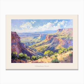 Western Landscapes Chihuahuan Desert Texas 2 Poster Canvas Print