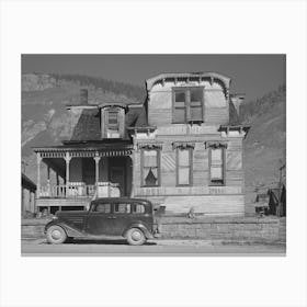 House Dating From The Early Boom Days Of Silverton, Colorado By Russell Lee Canvas Print