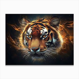 Tiger Animal Abstract 1 Canvas Print