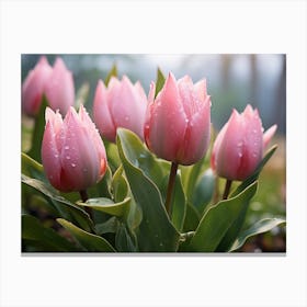 Pink Tulips 2 Canvas Print