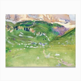 Sellar Alp, Dolomites, John Singer Sargent Canvas Print