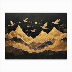 Doves In The Sky Canvas Print